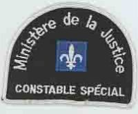 CANADA,QUEBEC,MINISTERE DE LA JUSTICE CONSTABLE 1